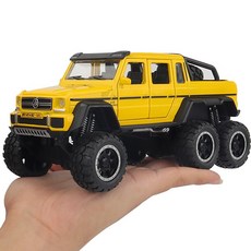 카드 웨 이 (KIV) 1 / 32 합금 SUV 시 뮬 레이 션 모델 대약진 G63 지프롤레타리아 사나 운 조류 합금 자동차 키 즈 장난감 자동차 타이어 피 닉 스 보이 소형 자동차 모델 G63 노란색 박스