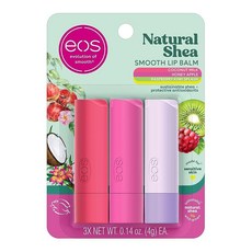 Eos 100% 천연 립밤 - 코코넛 밀크 올데이 모이스처 민감한 피부용 립 케어 제품 4g0.14온스 2팩 426658, Multi 426658, 4g, 1개