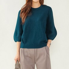 헤이올리 소프트 퍼프소매 니트