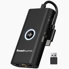 크리에이티브 사운드블라스터 G3 USB 24Bit USB DAC 앰프 외장형 사운드카드, 1개