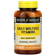 Mason Natural Daily Multiple Vitamins 365 Tablets, 1개, 365개