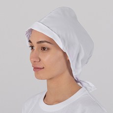 모던위생복 식품위생복 위생모자 MD-5047 (두건모자) HACCP위생모자 여자위생모 식품공장 위생모자, 화이트, 1개