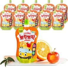 한국야쿠르트 유기농주스 뽀짝뽀짝 사과오렌지100ml(10입)