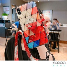 갤럭시 s8 s9 s10e s20 플러스 s20울트라 예쁜 삼각형무늬 디자인 무지개 색상 핸드폰 케이스 칼라 거치대 그립톡 소프트 휴대
