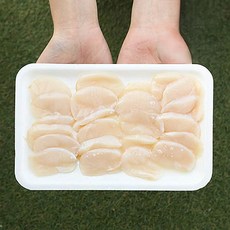 국내산 키조개 관자 슬라이스 생물 냉동 손질 관자회 구이, 1개, 슬라이스 관자 200g