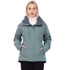 fit space 여성용 스키 스노우보드 재킷 방수 통기성 15K 겨울 스노우.. 정품보장, Shale Green
