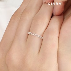 CIARA 실버925 Valva 콘티누오 오또 반지