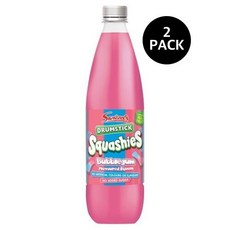 스위즐스 슈가프리 스쿼시 버블 껌 스쿼시 Swizzels No Added Sugar Squashies Bubblegum Flavour Squash, 2개, 1L