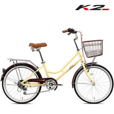 케이투바이크 클래식 여성용자전거 쉘리클래식 22인치 7단 조립구매시 사은품증정, 쉘리클래식(에뚜와) 22인치 브라운, 미조립