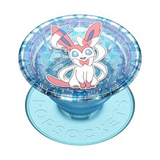 PopSockets MagSafe와 호환되는 폰 그립 MagSafe용 어댑터 링 포함 휴대폰 홀더 무선 충전 호환 포켓몬 - 꼬부기 물, 접착제, 다이아몬드 실베온