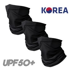아이언 스포츠 멀티스카프, 블랙, 3개입