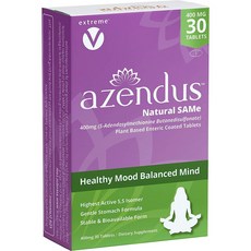 익스트림V Azendus SAM-e 400mg 30정 2팩 글루타치온 전구체 브레인/리버서, 2개