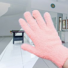 극세사 먼지 청소 장갑 1+1(핑크+블루) l 가구 화초 거울 모니터 책상 먼지털이 손걸레