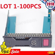 LOT OEM 651314-001 3.5 SAS SATA HDD 캐디 브래킷HP호환E Gen9 G9 Gen8 ML310e SL250s DL360 DL380 DL388 G10 하드, [05] 100PCS