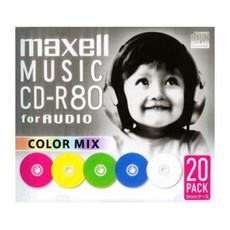 maxell 음악용 CD-R 80분 칼라 믹스 20장 - 9000cdt