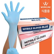 [식품용] 니트릴 두꺼운 니트릴장갑 1BOX 2coor 리뷰후기