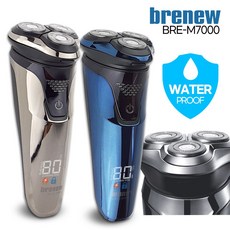 [브래뉴] 브래뉴 전기면도기 BRE-M7000시리즈-독립3중날+건습식 s/n : W6FCA15+ 200902, 밤도깨비 사틴블루