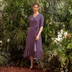 Lipbbam 바이립밤 크레오라 비비안느 3/4 슬리브 프릴 랩원피스 LDM42BD01