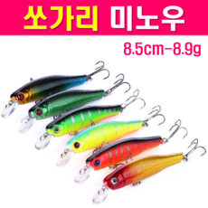 MEN피싱 쏘가리 싱킹 미노우 8.5cm 8.9g 배스하드베이트 서스펜드 루어 미끼 채비, 쏘가리미노우 MS04-블루 타이거