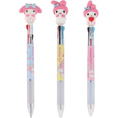 三麗鷗角色3色原子筆 美樂蒂款, 隨機出貨, 1組