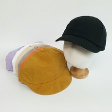 kjhmall 파스텔 무지반커브 캠프캡4220M 숏챙 워크캡 남여공용 + CFC "OW