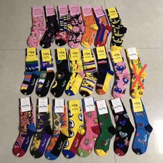 스타일 HAPPYSOCKS 트렌드 순면 코튼 롱 어이 가죽 해피 여성크삭스