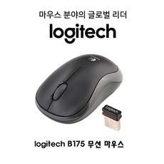 로지텍코리아 로지텍 B175 2.4GHz 무선 마우스, 블랙, 로지텍B175무선마우스