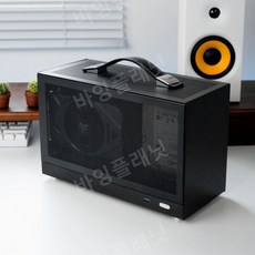 ITX 케이스 Shyni Snake S300 휴대용 ITXcase TYPE-C 미니 컴퓨터 케이스 블랙, S300블랙 + PCI-E 3.0케이블