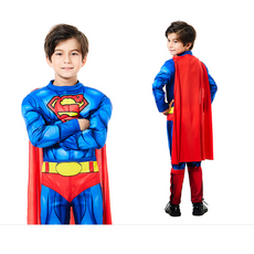 슈퍼맨 코스튬-고급형 어린이 남아 코스프레 할로윈의상