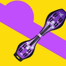 스케이드 아동 에스보드 발광 led 바퀴 롱보드ZR2310, 퍼플+블랙