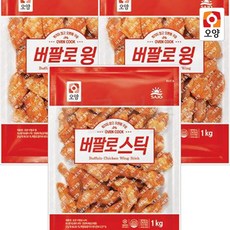 사조오양 버팔로윙 1kg 2봉+버팔로봉1kg, 1세트