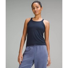 미국 룰루레몬 LULULEMON 242205 꽉 잡아 얇은 스트랩 레이서백 탱크탑 - 트루 네이비