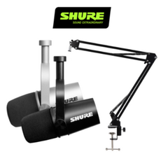 슈어팟캐스트xlrusb하이브리드듀얼마이크블랙