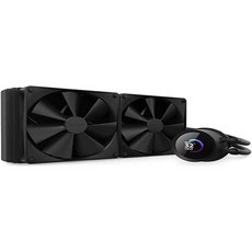 NZXT 크라켄 280 RLKN280B1280mm AIO CPU 액체 냉각기 이미지 성능 메트릭 등을 위한 사용자 정의 가능한 1.54 정사각형 LCD 디스플레이 F140P 팬, 280mm_Kraken | Black, 1개