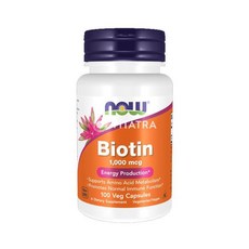 나우푸드 비오틴 1000mcg 에너지 프로덕션 베지 캡슐, 100정, 1개
