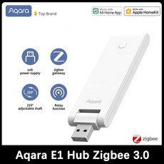 AQARA E1 지그비 허브 USB 스마트 게이트웨이 아카라 무선 연결 리모컨 샤오미 호환 MIHOME 애플 홈킷, [02] E1 Hub 2개