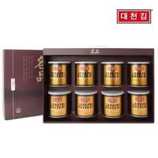 대천김 명품 캔김 선물세트(8캔)/곱창김/구운김/조미김, 240g, 1개