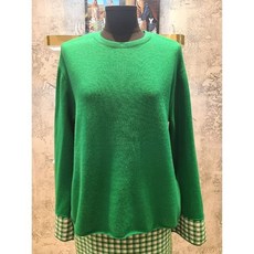 [갤러리아] 시슬리[19S/S] 체크 라운드 니트 SAKP02911