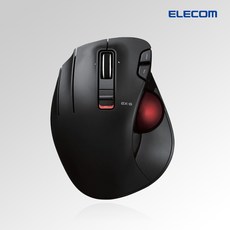 인체공학 왼손 트랙볼 마우스 M-XT4DRBK-G, 블랙