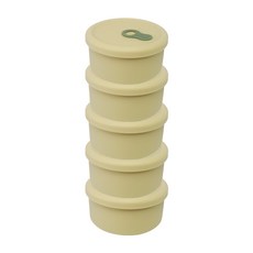 홈하우스 실리콘 스팀홀 밥용기 원형 250ml, 5개, 라임