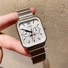 CASIO 카시오 스퀘어 문 페이즈 디스플레이 캐주얼 비즈니스 쿼츠 시계 MTP-M305M-1A MTP-M305D