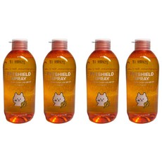  1+1+1+1 펫쉴드 고양이 항균탈취제 소변 배변 화장실모래 냄새제거 샘플증정 스프레이 300ml 