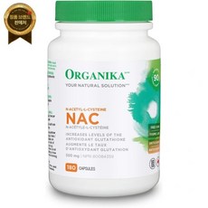 Organika 오가니카 엘-시스테인 글루타치온 엔-아세틸(엘-시스테인 엔-아세틸) 500MG 180캡슐, 1개