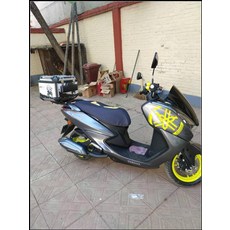 알루미늄 합금 테일 박스는 Yamaha Fuxi Cruiser Qiaoge i Suzuki uu uy Haojue USR Xinyuexing VF100에 적합합니다., 40 리터는 전체 헬멧을 넣을 수 있습니다