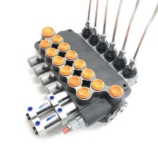 모노블록 방향 밸브 디스트리뷰터 수동 제어 6 레버 P80 6P80 공압 제어 80L/min, 1개