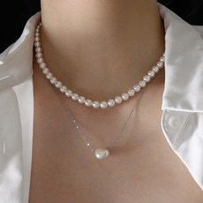 진주알목걸이