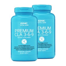 GNC [2개 SET] 토탈린 어드벤스드 프리미엄 CLA 3-6-9 120정 (소프트젤) Total Lean Advanced Premium 120sgles, 1개