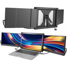1316 노트북용 JoyReal 트리플 모니터 12 익스텐더 FHD 1080P MacBook Windows 노트북 Chromebook용 USBTypeCHDMI, 12'' Triple Monitor