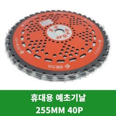 초강력 예초기날 255MM 40P 천운 SCT85재질 일제, 40개