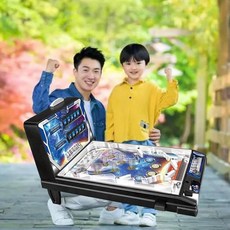 클래식 핀볼 머신 조명과 소리가 있는 휴대용 전자 게임 LED 디지털 스코어보드 운동 지능 개발